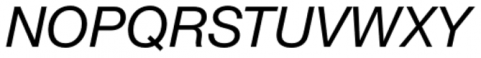 Neue Helvetica Paneuropean 56 Italic Font UPPERCASE