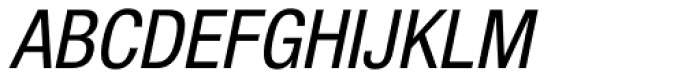 Neue Helvetica Paneuropean 57 Condensed Oblique Font UPPERCASE