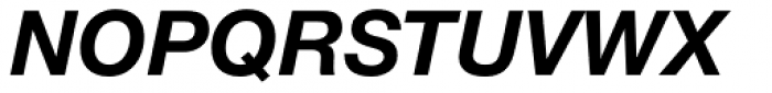 Neue Helvetica Paneuropean 76 Bold Italic Font UPPERCASE