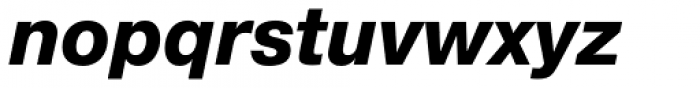 Neue Helvetica Paneuropean 86 Heavy Italic Font LOWERCASE