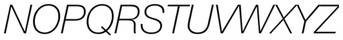 Neue Helvetica Pro 36 Thin Italic Font UPPERCASE