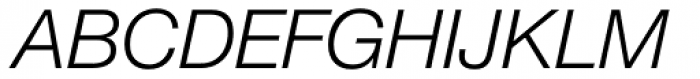 Neue Helvetica Pro 46 Light Italic Font UPPERCASE