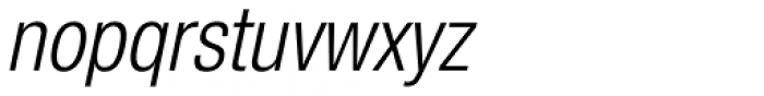 Neue Helvetica Pro 47 Light Condensed Oblique Font LOWERCASE