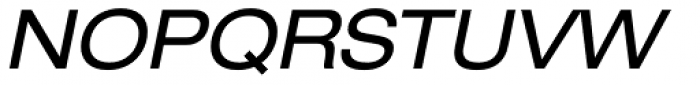 Neue Helvetica Pro 53 Extended Oblique Font UPPERCASE