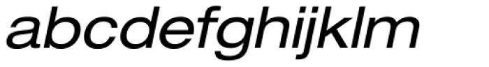 Neue Helvetica Pro 53 Extended Oblique Font LOWERCASE