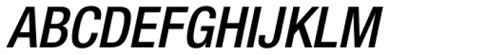 Neue Helvetica Pro 67 Medium Condensed Oblique Font UPPERCASE