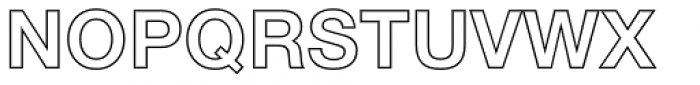 Neue Helvetica Pro 75 Bold Outline Font UPPERCASE