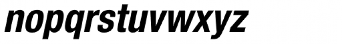 Neue Helvetica Pro 77 Condensed Bold Oblique Font LOWERCASE