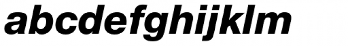 Neue Helvetica Pro 86 Heavy Italic Font LOWERCASE