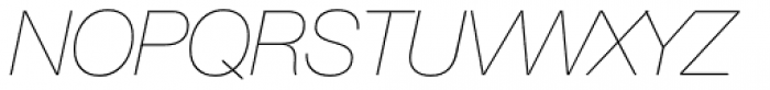 Neue Helvetica Std 26 Ultra Light Italic Font UPPERCASE