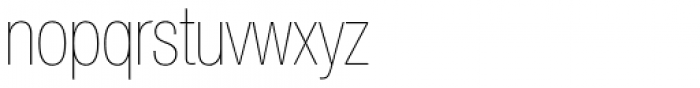 Neue Helvetica Std 27 Ultra Light Condensed Font LOWERCASE