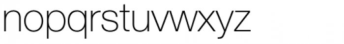 Neue Helvetica Std 35 Thin Font LOWERCASE