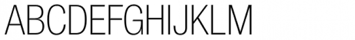 Neue Helvetica Std 37 Thin Condensed Font UPPERCASE