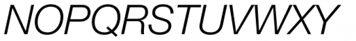 Neue Helvetica Std 46 Light Italic Font UPPERCASE