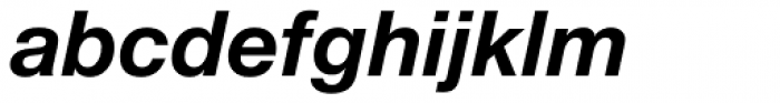 Neue Helvetica Thai Bold Italic Font LOWERCASE