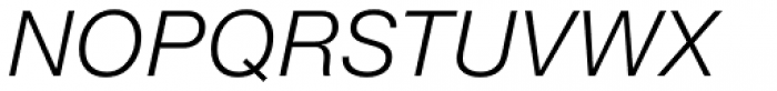 Neue Helvetica eText Pro 46 Light Italic Font UPPERCASE