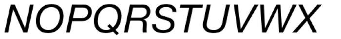 Neue Helvetica eText Pro 56 Italic Font UPPERCASE
