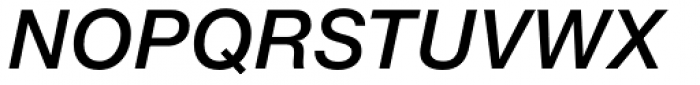 Neue Helvetica eText Pro 66 Medium Italic Font UPPERCASE