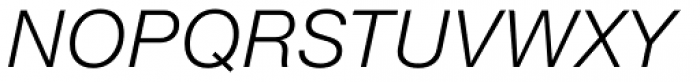 Neue Helvetica eText Std 46 Light Italic Font UPPERCASE