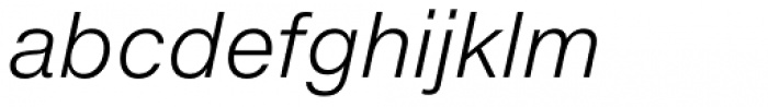 Neue Helvetica eText Std 46 Light Italic Font LOWERCASE
