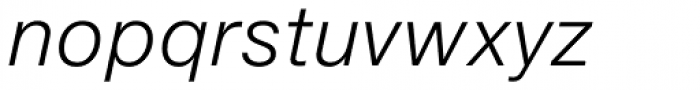 Neue Helvetica eText Std 46 Light Italic Font LOWERCASE