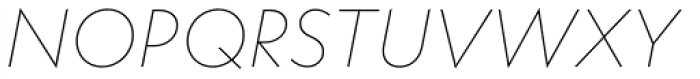 Neue Kabel Thin Italic Font UPPERCASE