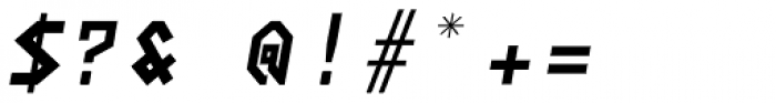 Neue Konstrukteur Square Black Italic Font OTHER CHARS