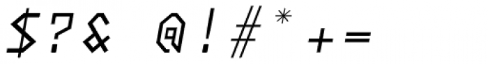 Neue Konstrukteur Square Italic Font OTHER CHARS