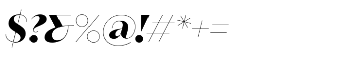 Neue Magnat Display Bold Italic Font OTHER CHARS