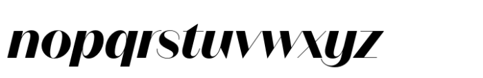 Neue Magnat Display Bold Italic Font LOWERCASE