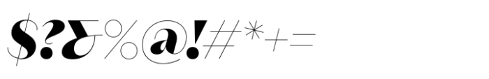 Neue Magnat Display ExtraBold Italic Font OTHER CHARS