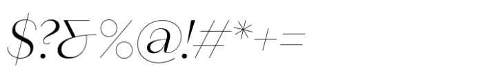 Neue Magnat Display Light Italic Font OTHER CHARS