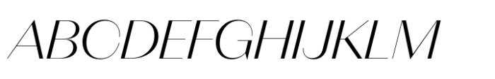 Neue Magnat Display Light Italic Font UPPERCASE
