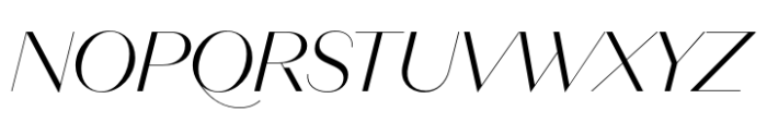 Neue Magnat Display Light Italic Font UPPERCASE