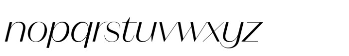 Neue Magnat Display Light Italic Font LOWERCASE