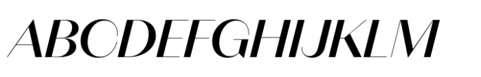 Neue Magnat Display Medium Italic Font UPPERCASE