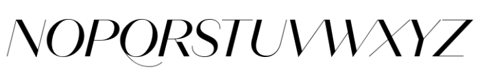 Neue Magnat Display Regular Italic Font UPPERCASE