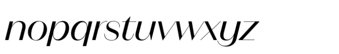 Neue Magnat Display Regular Italic Font LOWERCASE