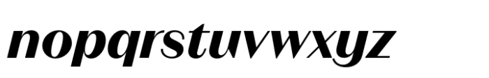 Neue Magnat Standard Bold Italic Font LOWERCASE