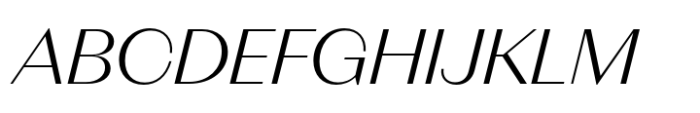 Neue Magnat Standard Light Italic Font UPPERCASE