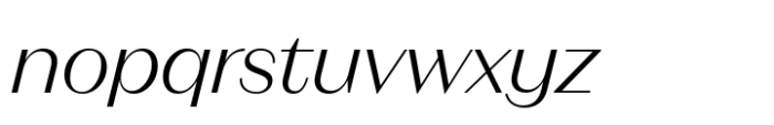Neue Magnat Standard Light Italic Font LOWERCASE