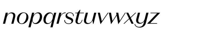Neue Magnat Standard Regular Italic Font LOWERCASE