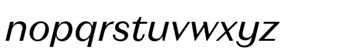 Neue Magnat Text Regular Italic Font LOWERCASE