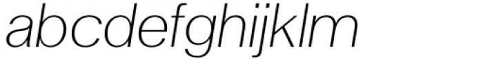 Neue Magnus Light Italic Font LOWERCASE