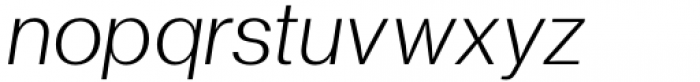 Neue Magnus Regular Italic Font LOWERCASE