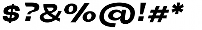 Neue Metana Extra Bold Italic Font OTHER CHARS