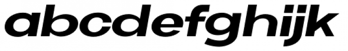 Neue Metana Extra Bold Italic Font LOWERCASE