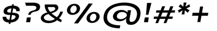 Neue Metana Semi Bold Italic Font OTHER CHARS