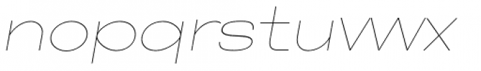 Neue Metana Thin Italic Font LOWERCASE