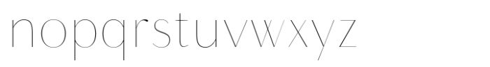 Neue Mylon Thin Font LOWERCASE